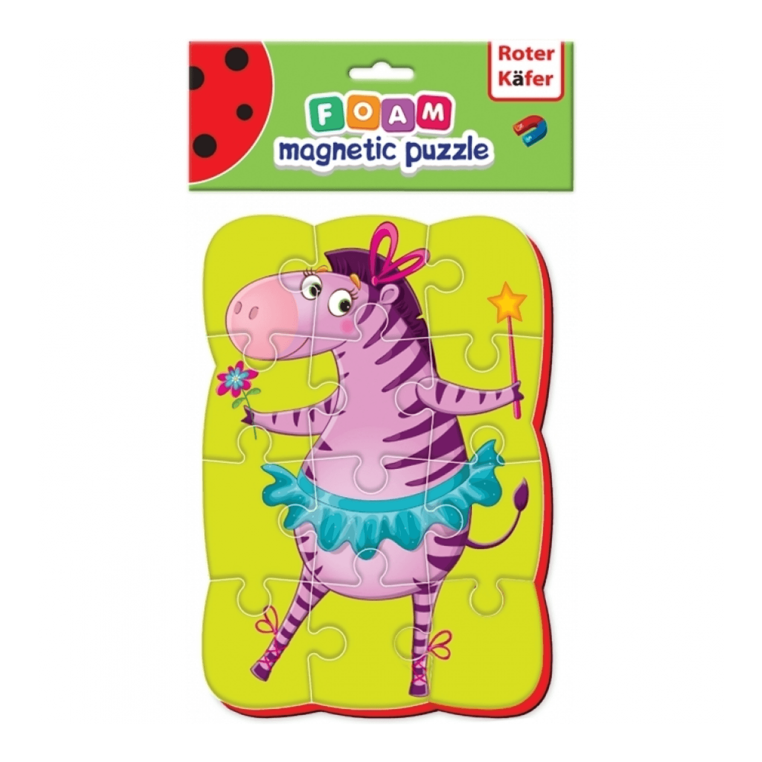 Puzzle magnetic A5 Zebra Roter Kafer RK1302-01 fotografia produsului