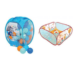 Pachet-Set bile de joaca Bleu"+Spatiu de joaca pliabil "IEPURE"" fotografia produsului