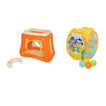 Pachet-Spatiu de joaca gonflabil CAT+Set bile de joaca Mixt fotografia produsului