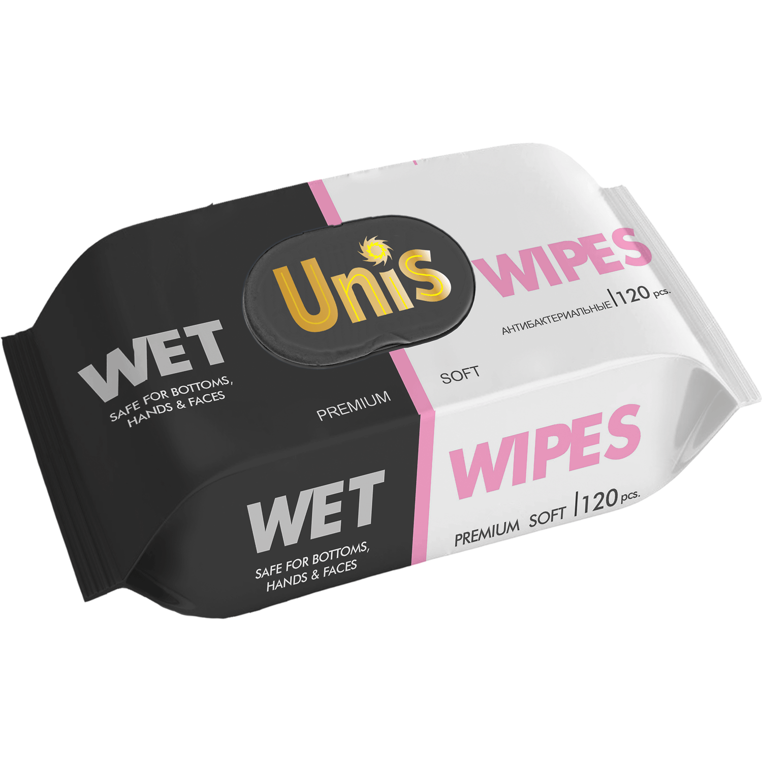 Set 120 Servetele umede antibacteriene Unis IV3175 fotografia produsului View 2 L