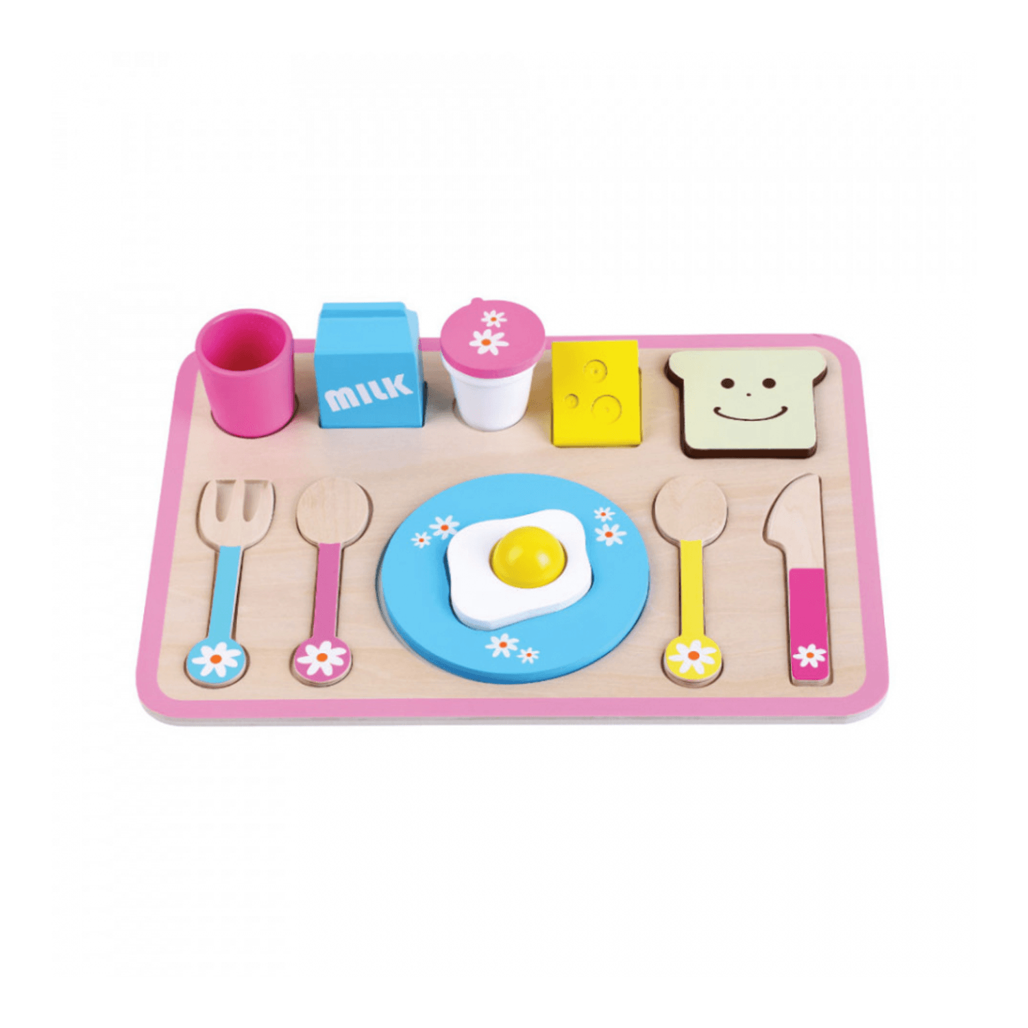 Jumini Set din lemn tavita cu mic dejun JUMINI elefant.ro