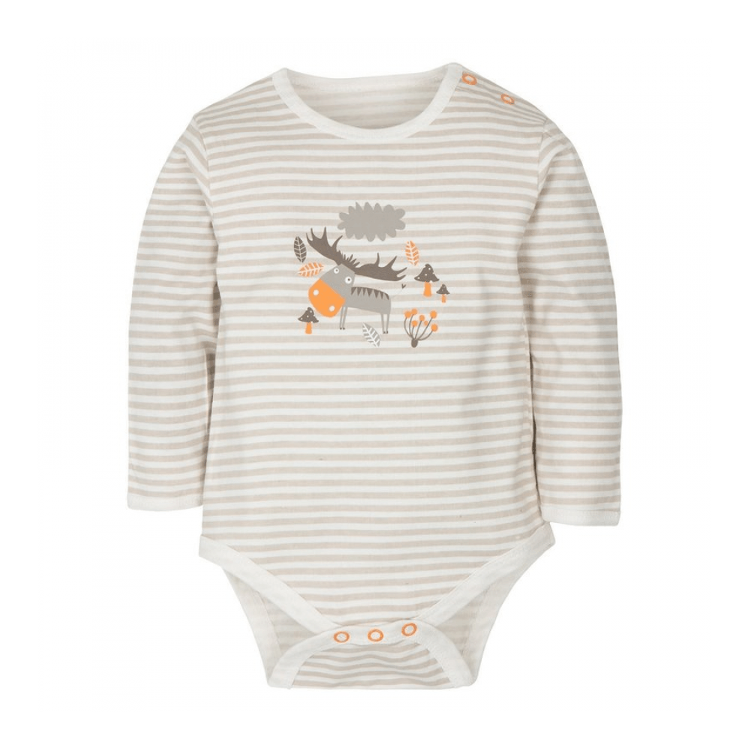 Gmini Body cu maneca lunga Stripes and Reindeer fotografia produsului
