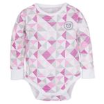 Gmini Body cu maneca lunga Plus Pink- Figuri Geometrice fotografia produsului View 2 S