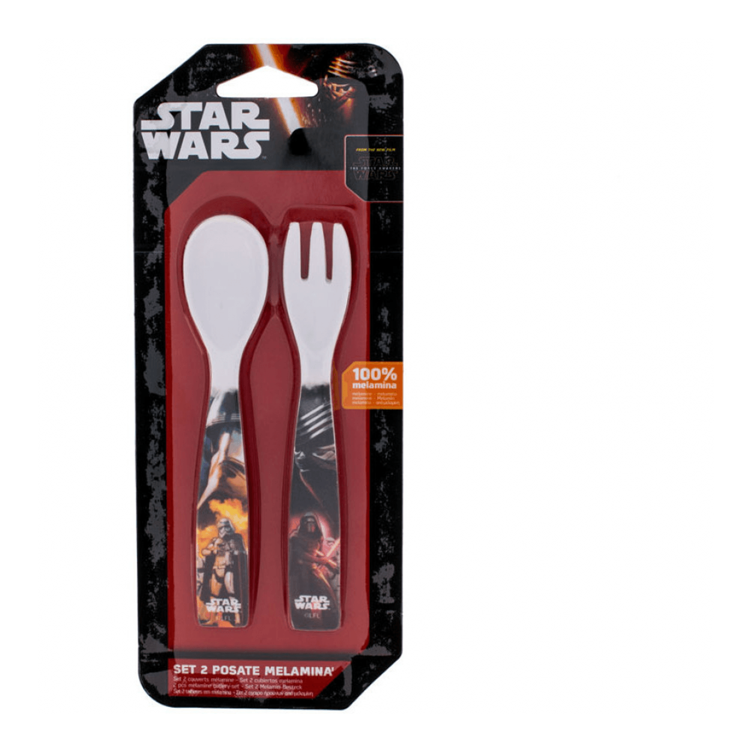 Set lingurita si furculita melamina Star Wars Lulabi 8340250 fotografia produsului