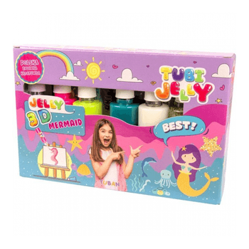 Set Tubi Jelly cu 6 culori - Sirene Tuban TU3322