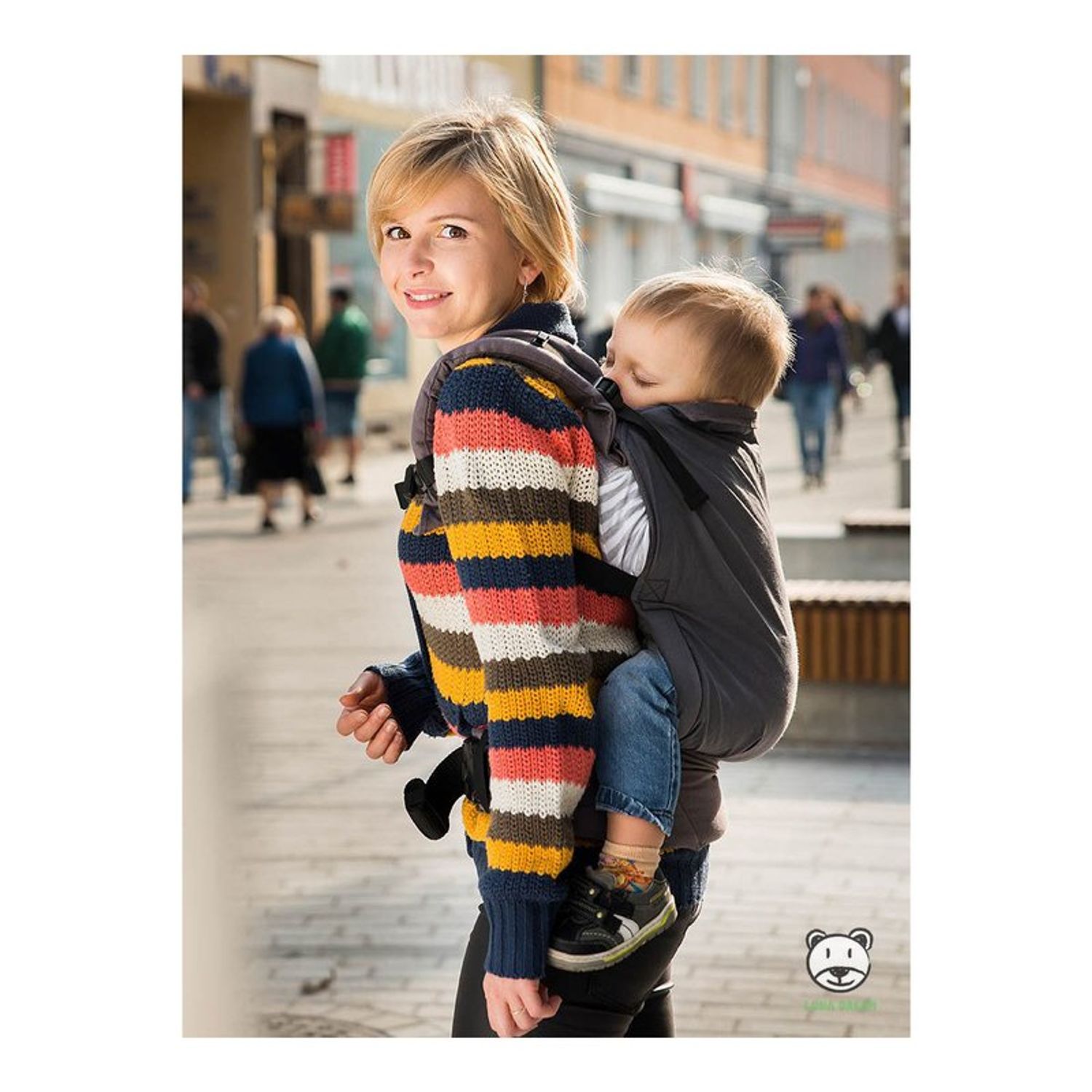 Luna Dream - Marsupiu ergonomic 2 in 1, Grey fotografia produsului View 2 L