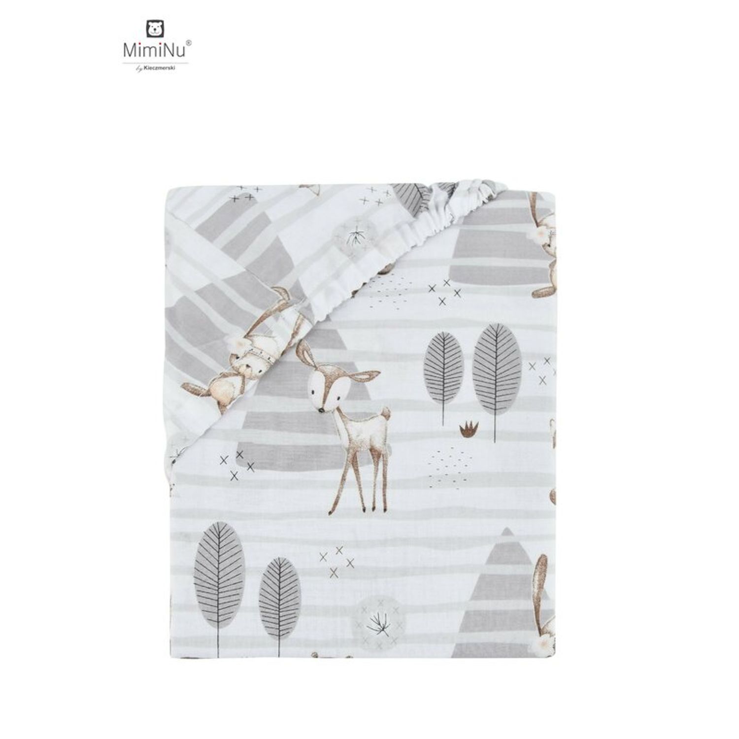 MimiNu - Cearceaf cu elastic, 120X60 cm, Forest fotografia produsului View 2 L