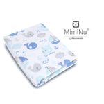 MimiNu - Cearceaf cu elastic, 140X70 cm, Blue fish fotografia produsului View 2 S