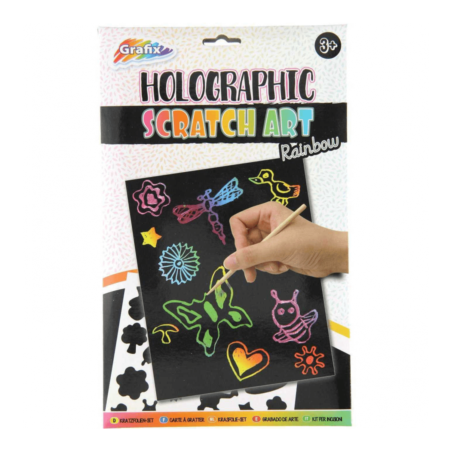 Set fise razuibile Holographic Scratch Art Grafix GR220002_Curcubeu fotografia produsului