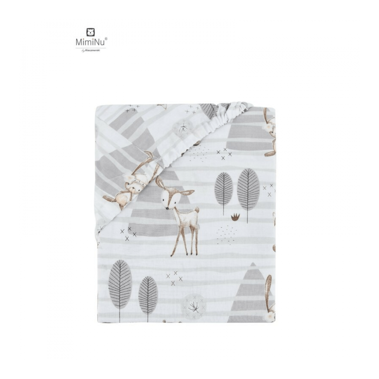 MimiNu - Cearceaf cu elastic, 140X70 cm, Forest fotografia produsului