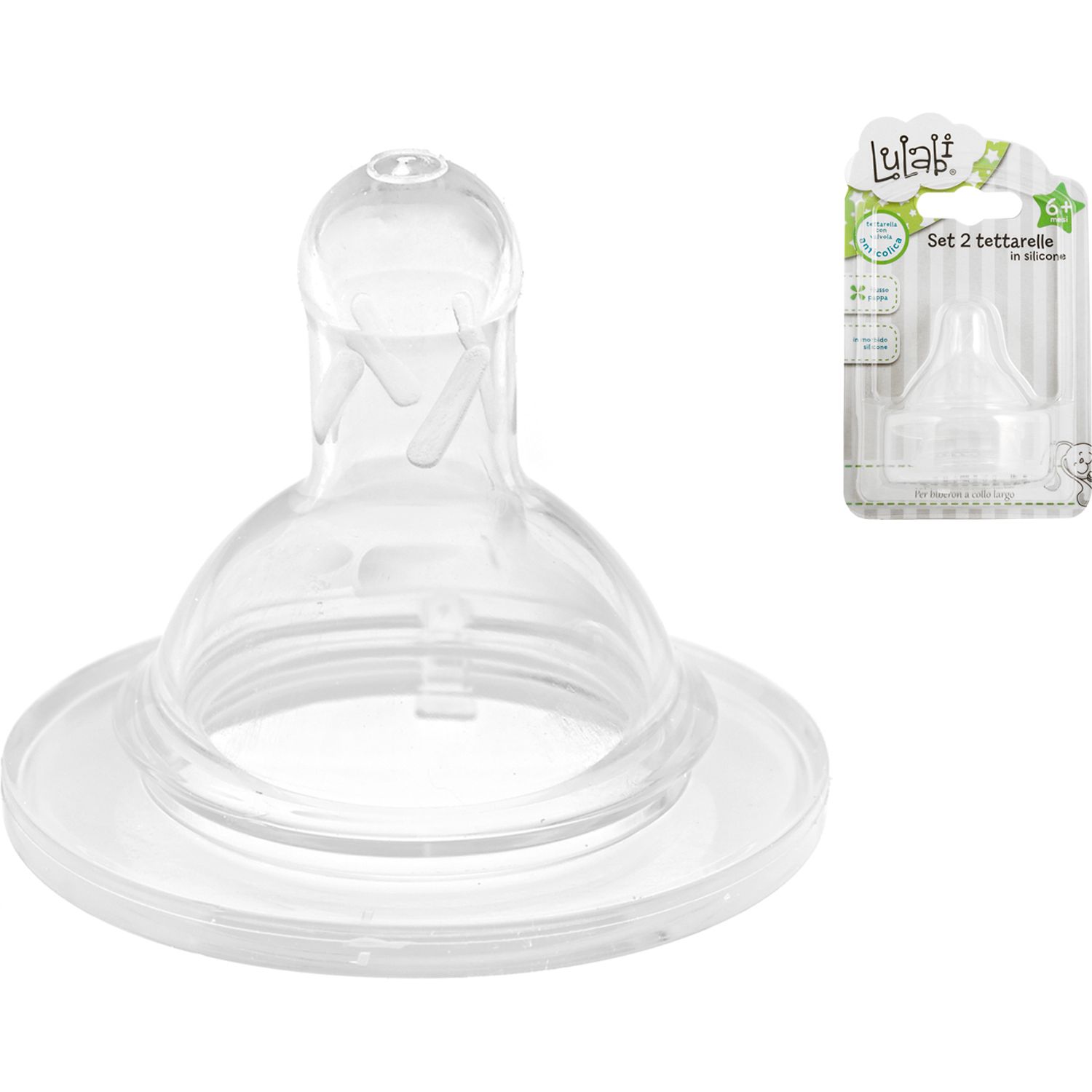 Set tetine de silicon cu flux variabil Lulabi 8090104 fotografia produsului View 3 L