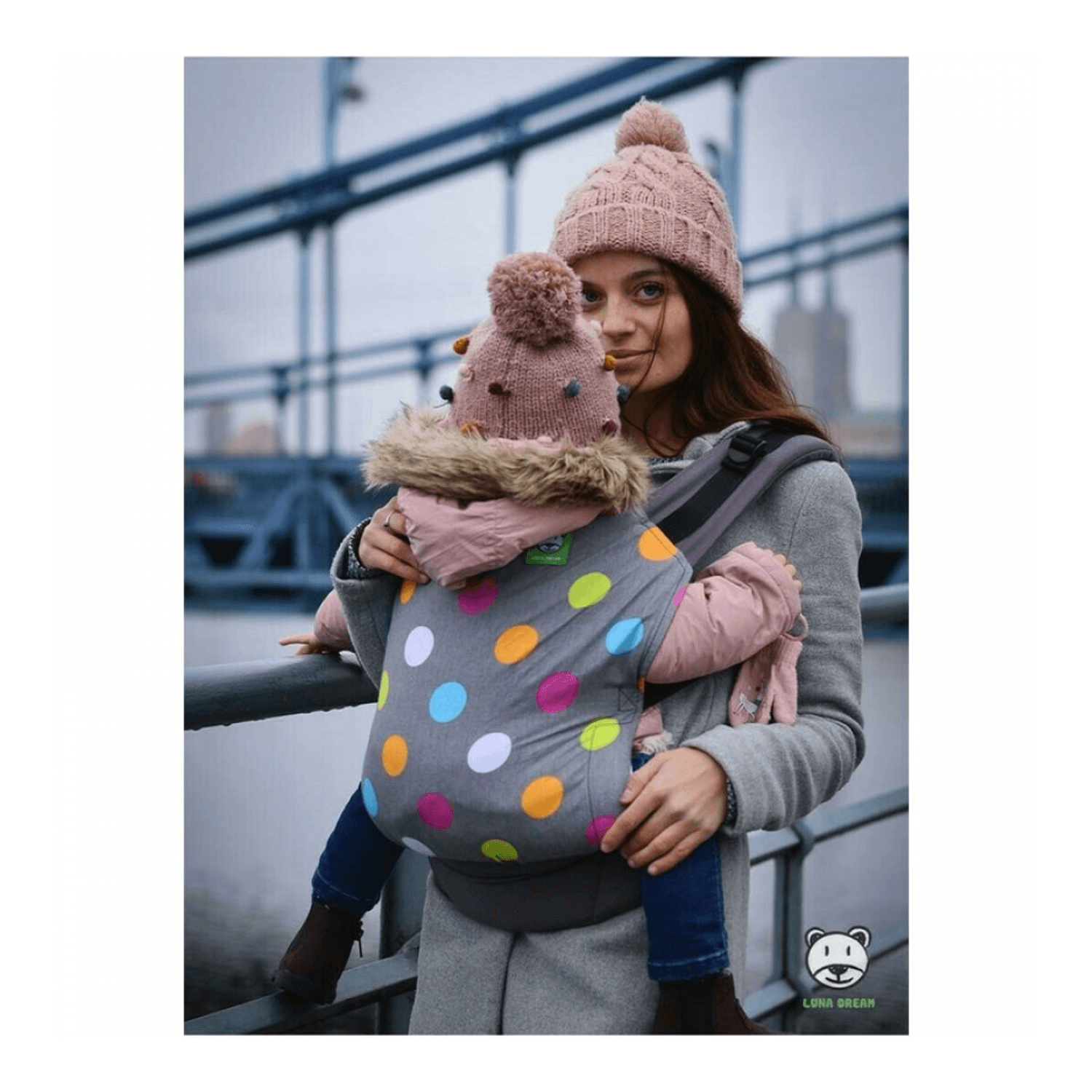 Luna Dream - Marsupiu ergonomic 2 in 1, Dots fotografia produsului