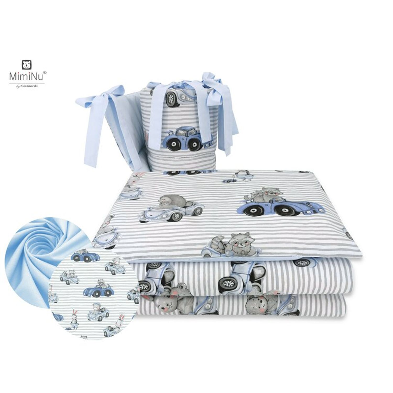 MimiNu - Set 3 piese patut, Old Road Blue fotografia produsului View 2 L