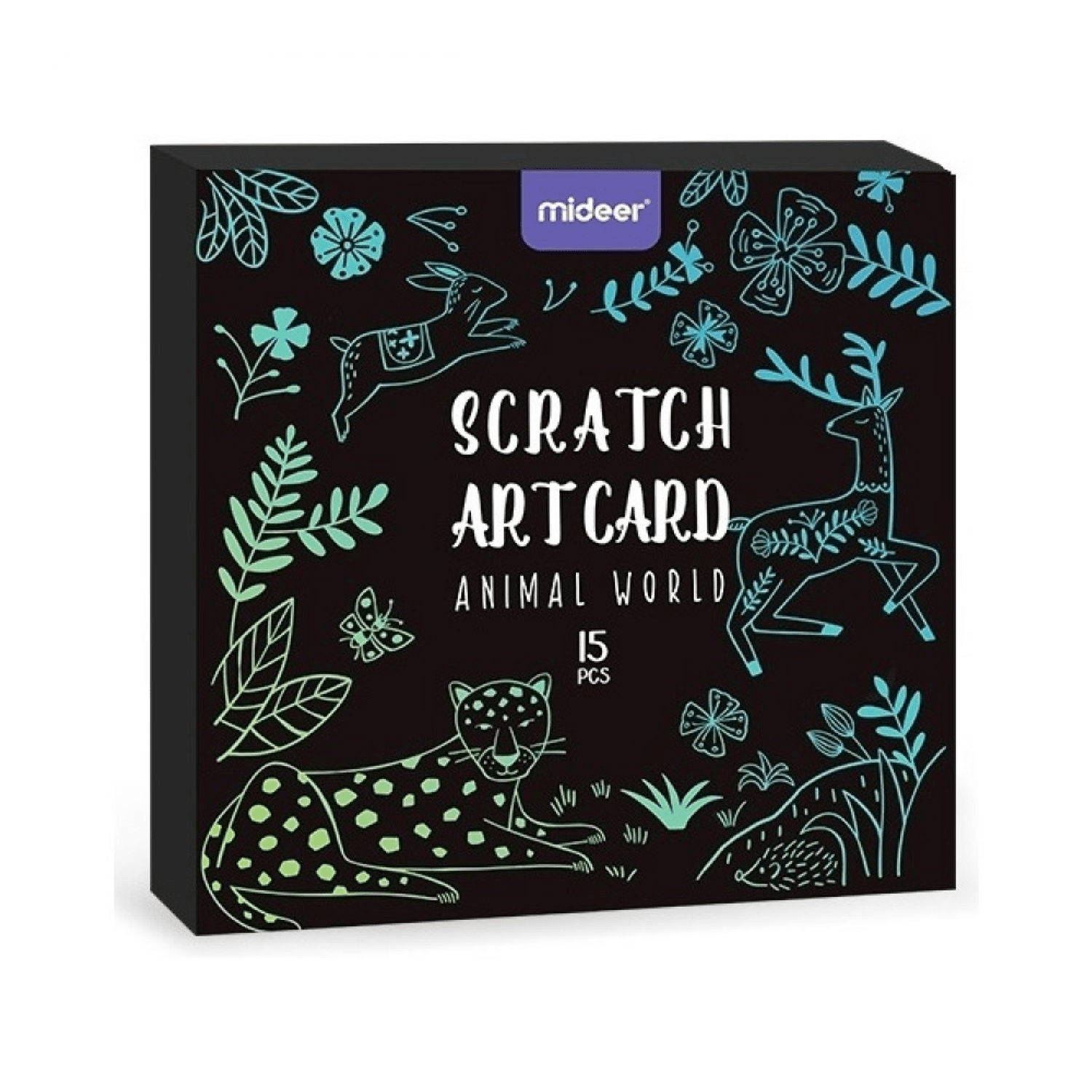 Set Scratch art Animal, 15 piese Mideer MD4083 fotografia produsului