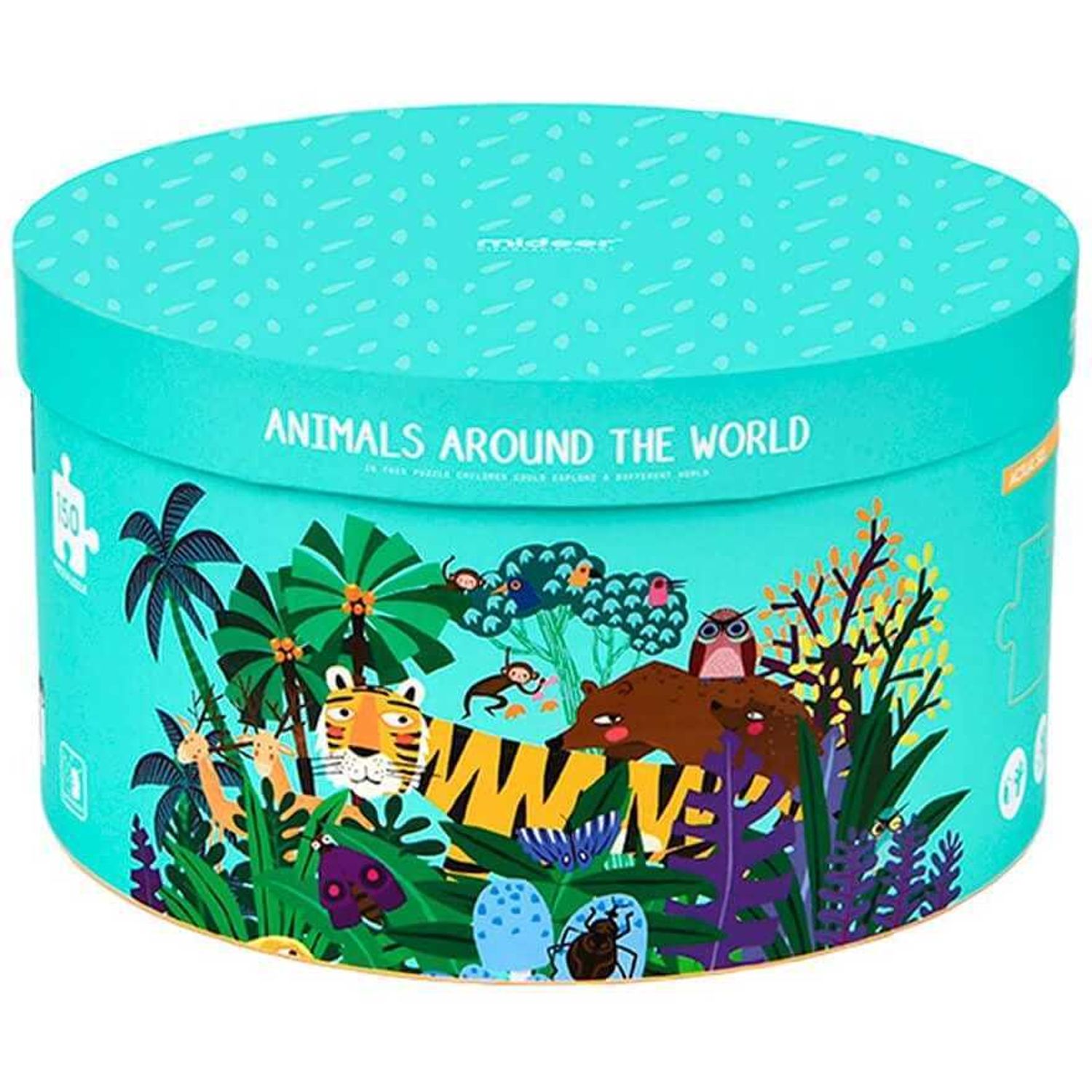 Puzzle rotund Animale, 150 piese Mideer MD3099 fotografia produsului View 2 L