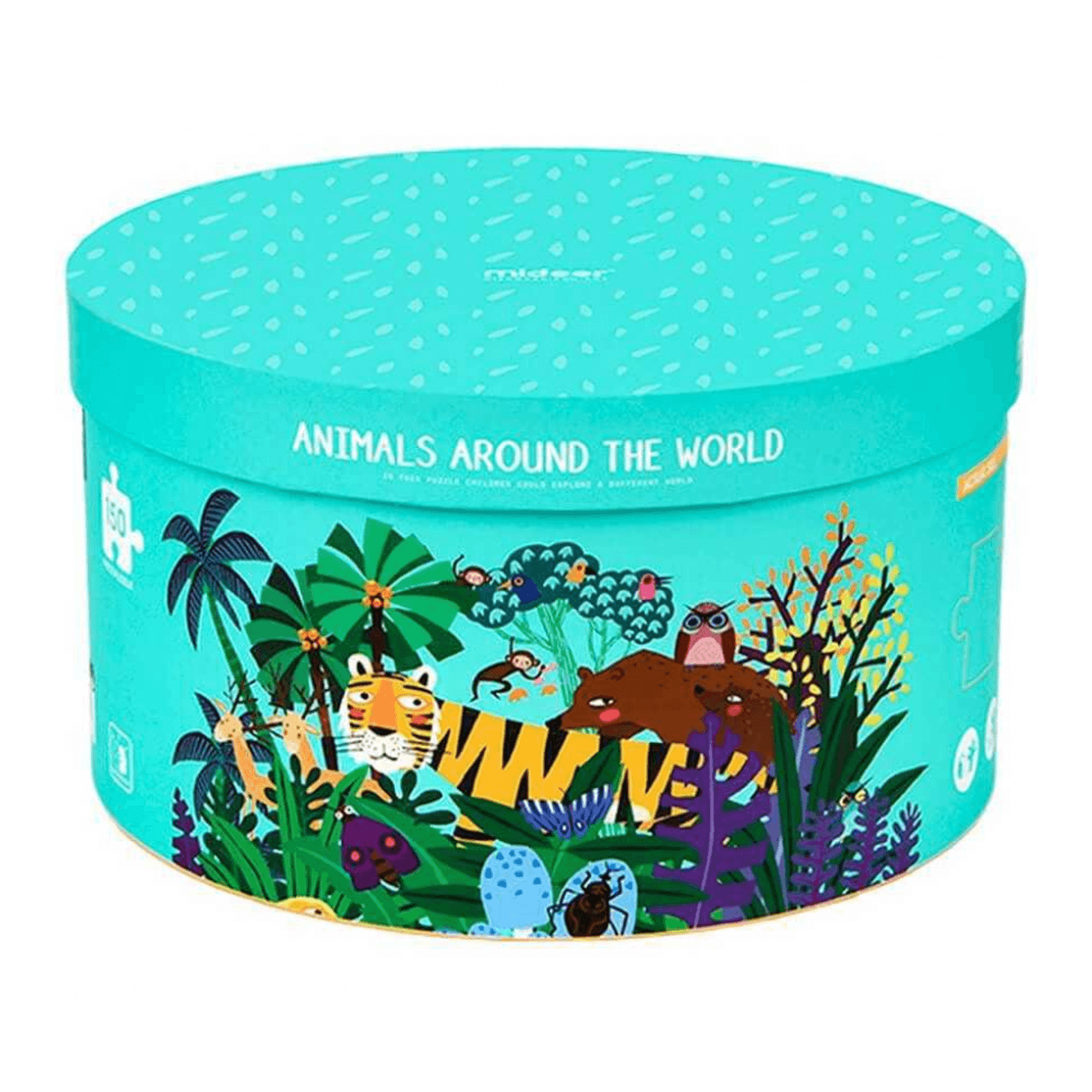 Puzzle rotund Animale, 150 piese Mideer MD3099 fotografia produsului