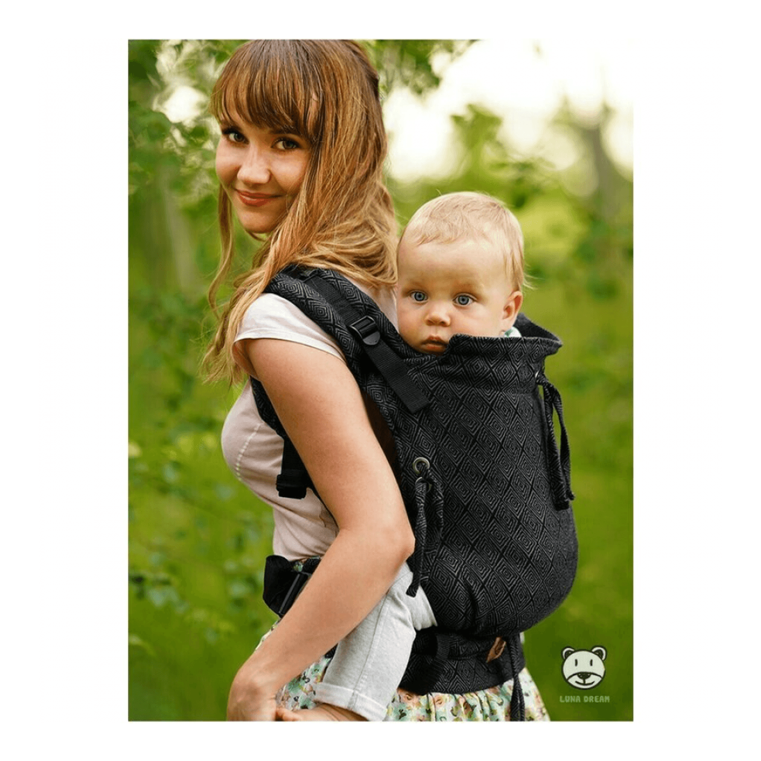 Luna Dream - Marsupiu ajustabil, 100% bumbac, Talisman Graphite fotografia produsului