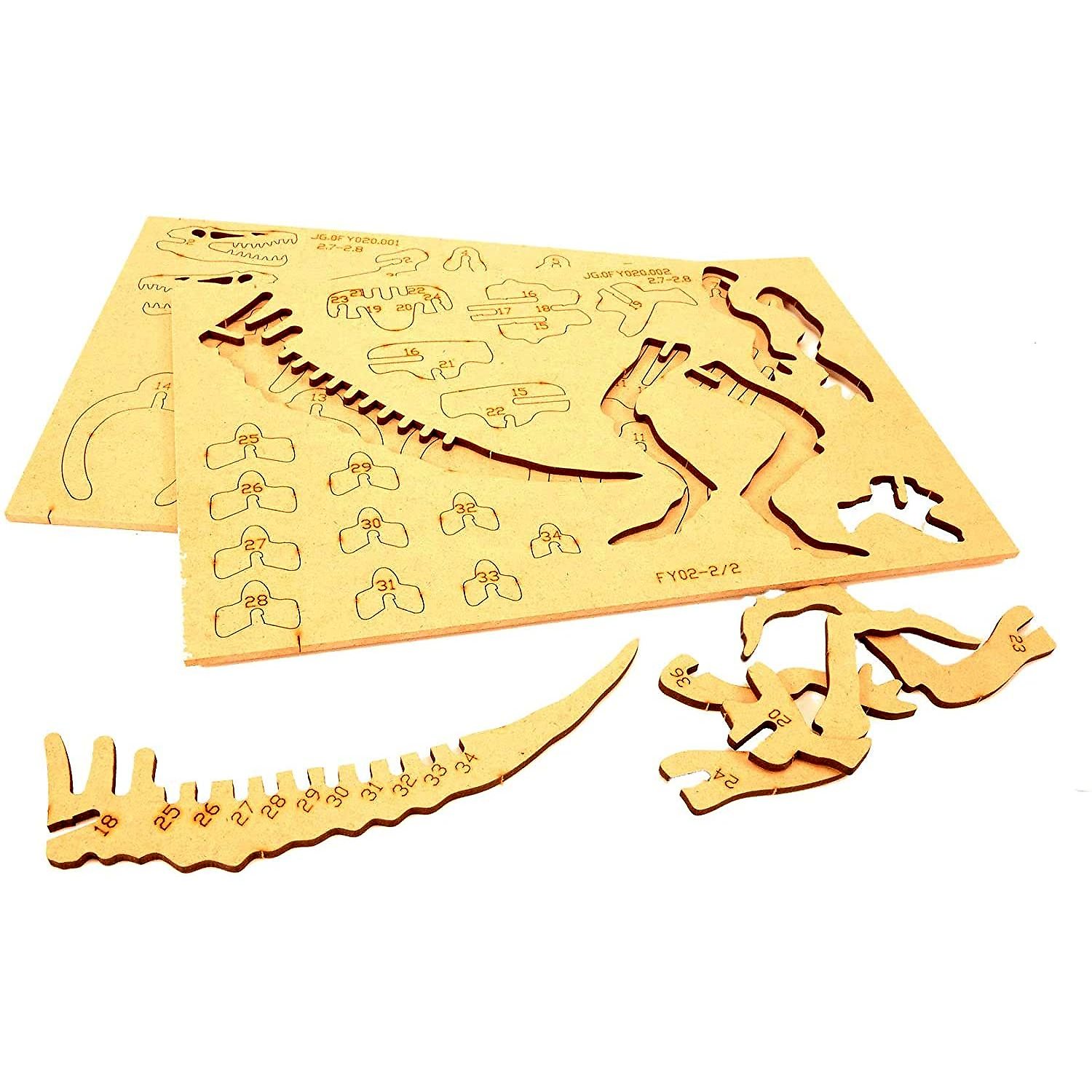 Kit constructie lemn si argila - Spinosaurus Fiesta Crafts FCT-2958 fotografia produsului View 6 L