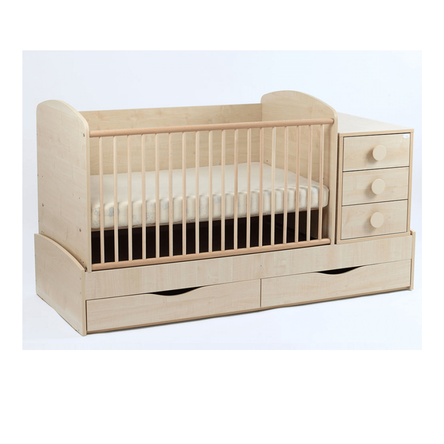 Patut Transformabil MyKids Silence Cu Leg Natur 3603 fotografia produsului