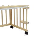 Patut copii lemn fara sertar KLUPS Piccolo Due Natur-Albastru Cu Saltea fotografia produsului View 2 S