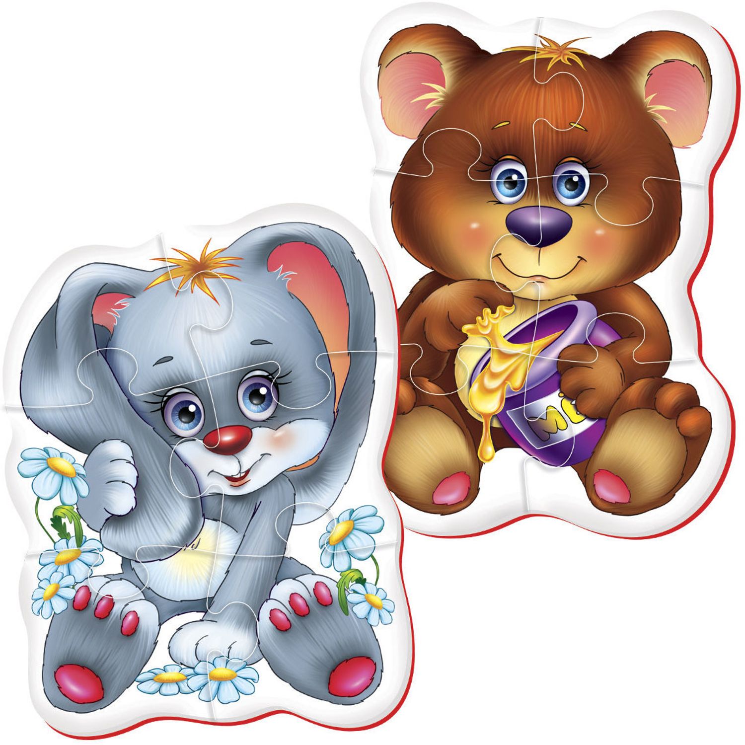 Puzzle Bebe Ursulet-Iepuras Roter Kafer RK1101-04 fotografia produsului View 2 L