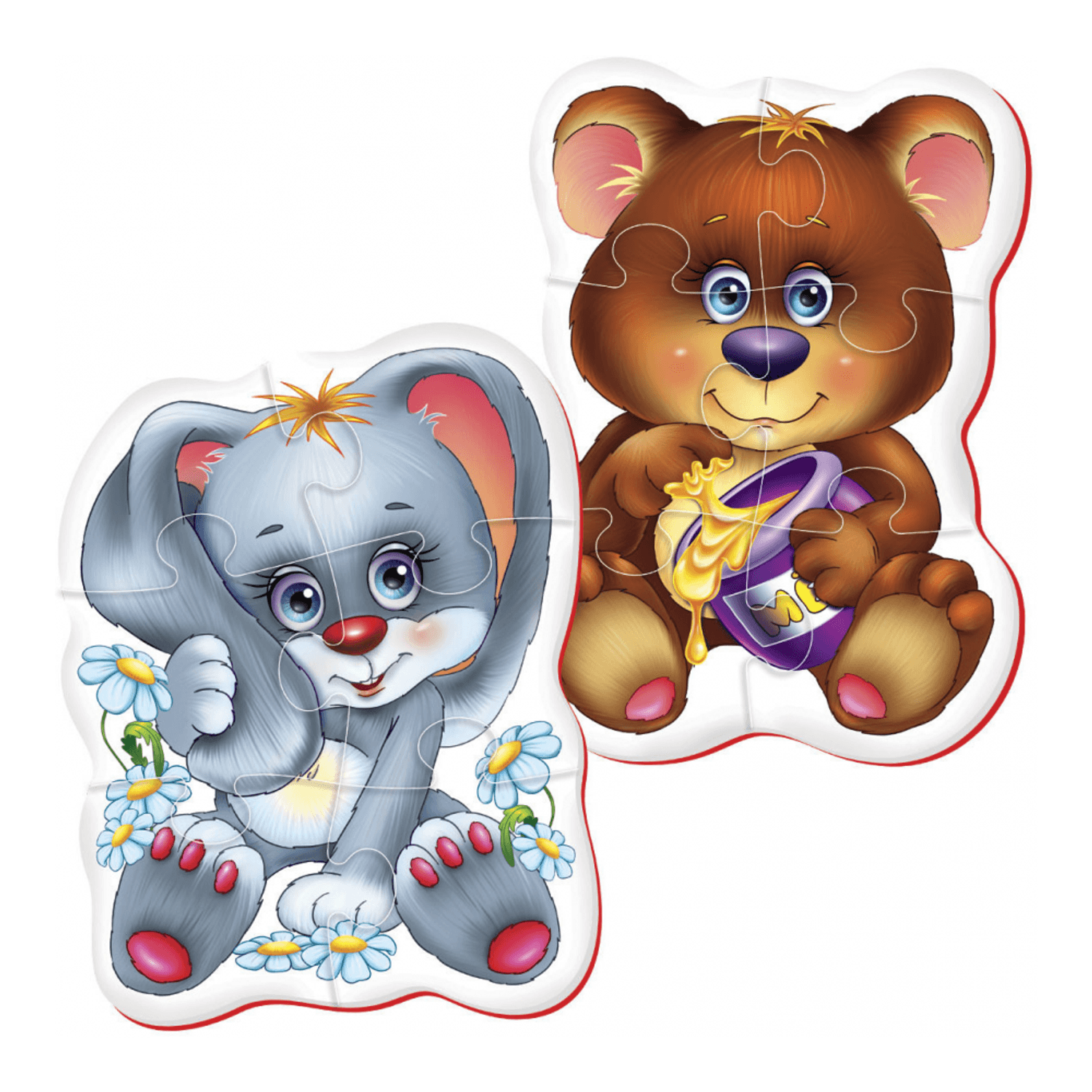Puzzle Bebe Ursulet-Iepuras Roter Kafer RK1101-04 fotografia produsului