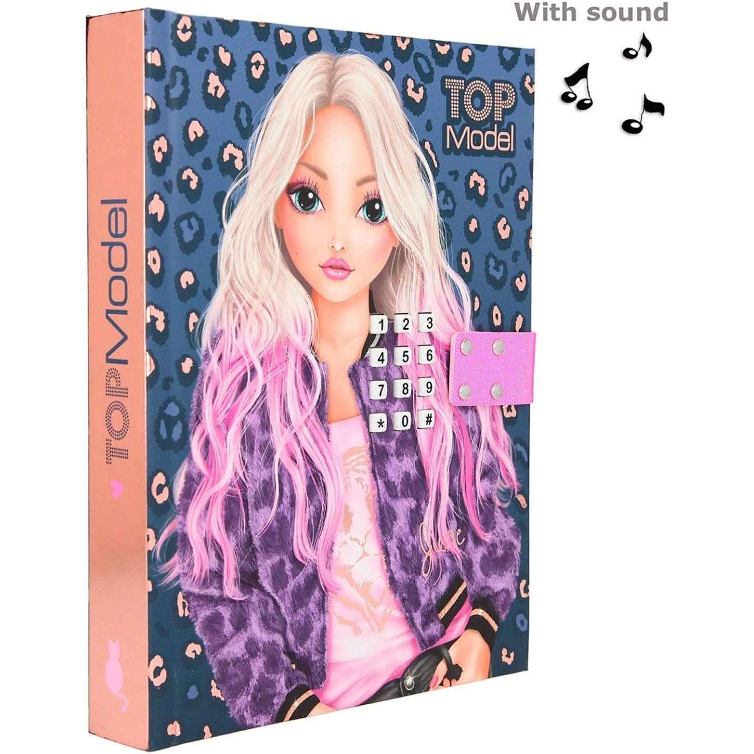 Jurnal cu cod si muzica Top Model June Depesche PT11327 fotografia produsului View 4 L