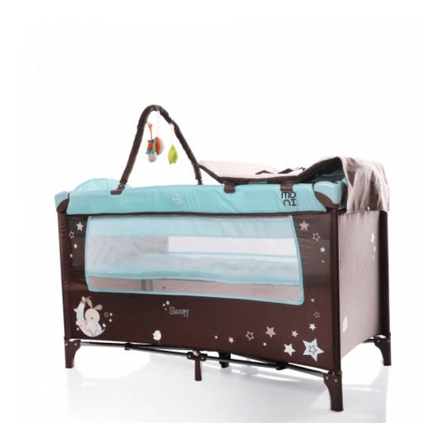 Patut Pliant Bebe Moni Sleepy New Blue fotografia produsului