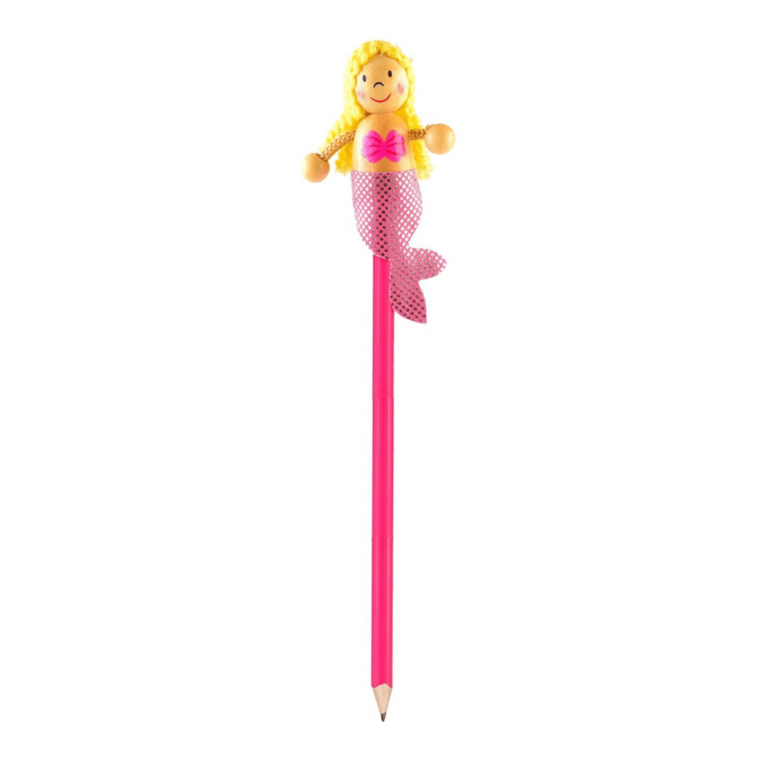 Creion cu figurina lemn Sirena Fiesta Crafts FCP-5010 fotografia produsului