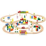 Circuit Trenulet din Lemn 100 piese Iso Trade MY17467 fotografia produsului View 2 S