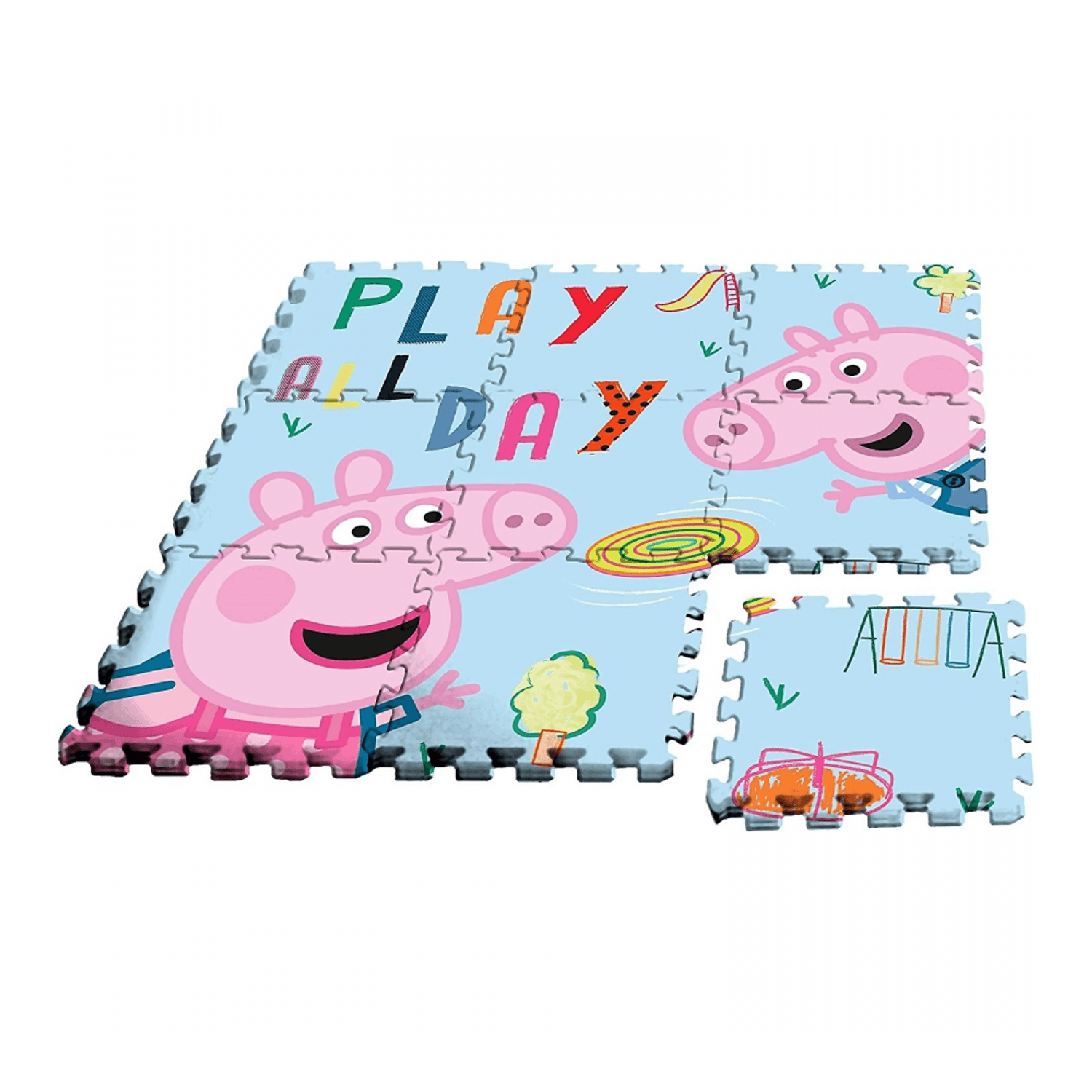 Covor puzzle Peppa Pig 9 piese SunCity EWA17004PP fotografia produsului
