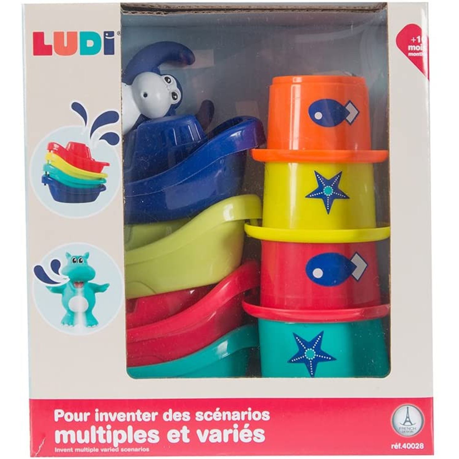 LUDI Jucarie de baie Mini Monkeys fotografia produsului View 4 L