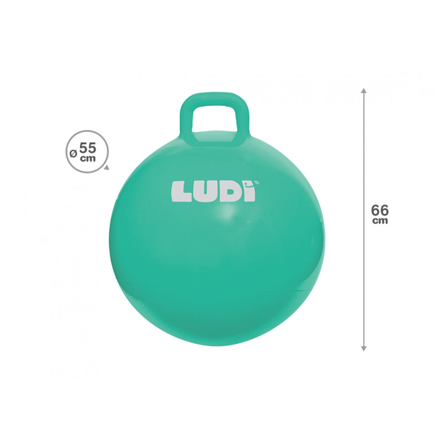 LUDI Minge saltareata BLUE 55 cm fotografia produsului View 4 L