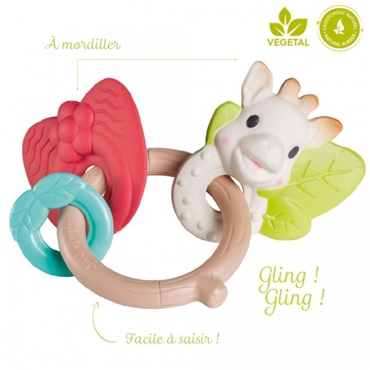 Vulli Inel 2in1 Natur'chew fotografia produsului View 2 L