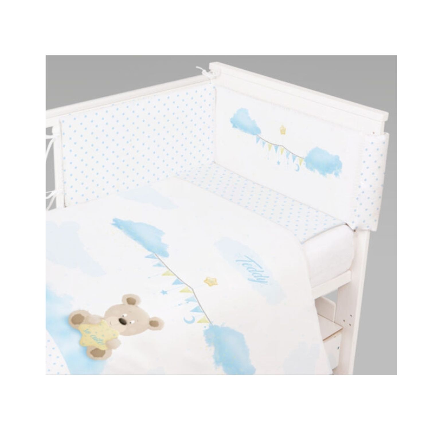 Lenjerie Pat 3 Piese KLUPS Teddy Blue K070 fotografia produsului View 2 L