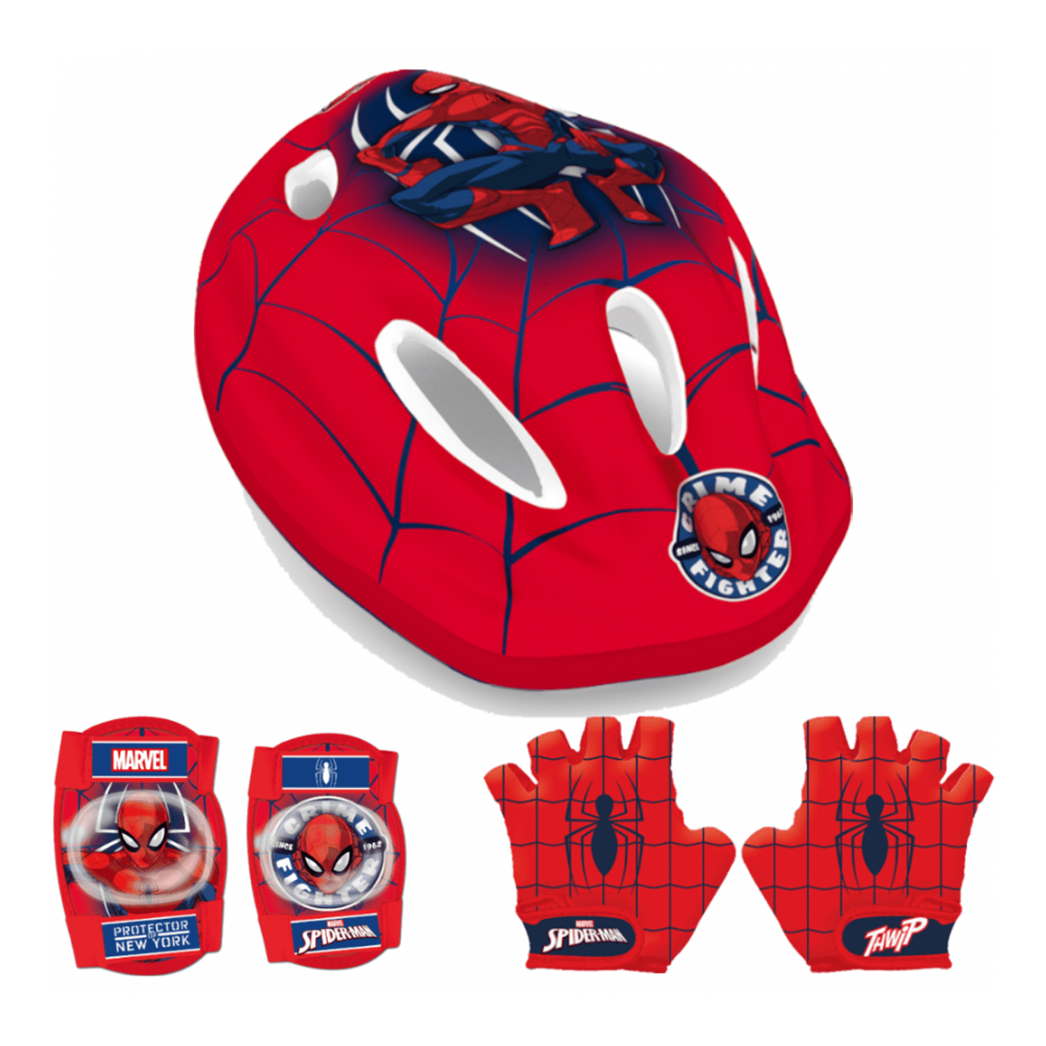 Set Casca, protectie cotiere genunchiere si manusi Spiderman Seven SVP3302817 fotografia produsului