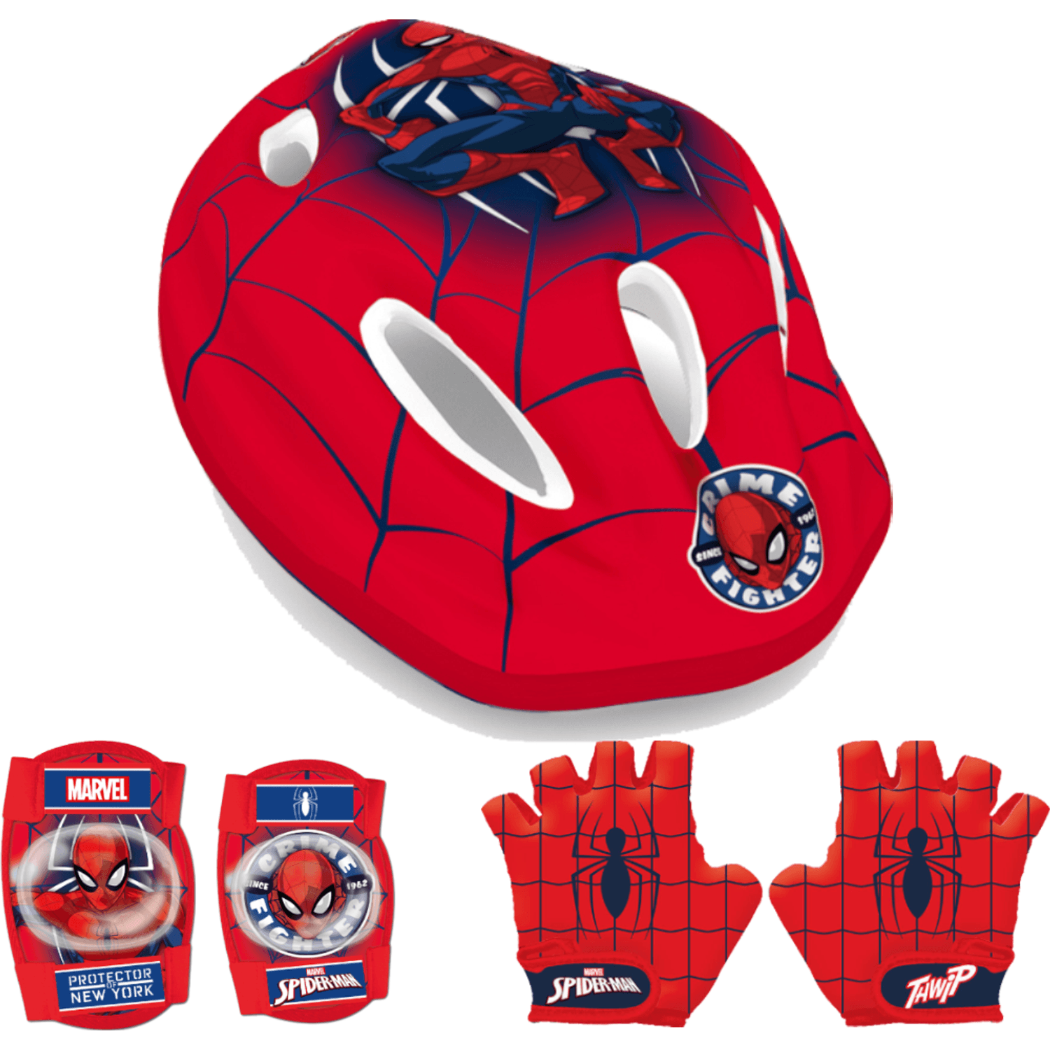 Set Casca, protectie cotiere genunchiere si manusi Spiderman Seven SVP3302817 fotografia produsului View 2 L