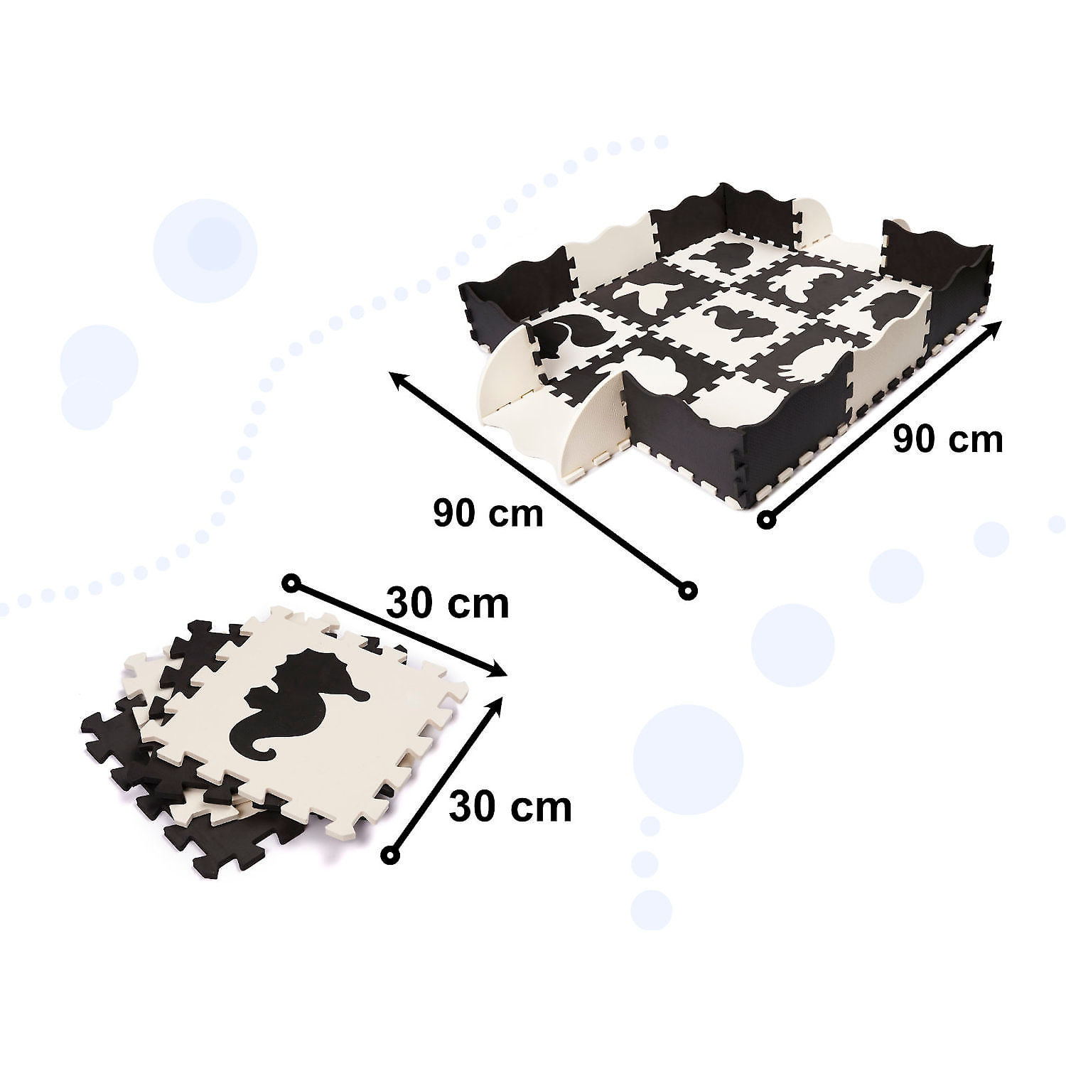 Covor puzzle cu laterale 25 piese Ikonka IK17566 fotografia produsului View 6 L