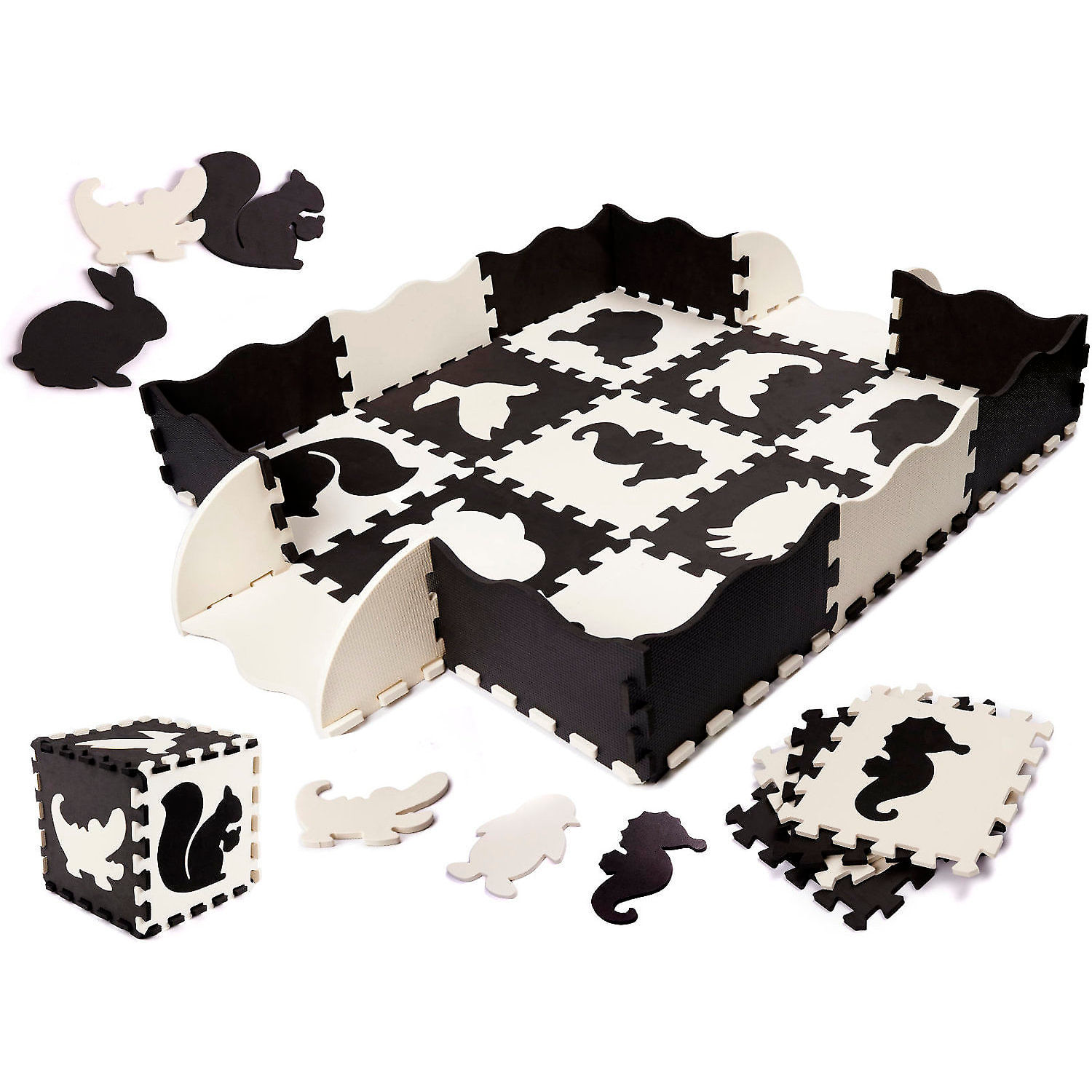 Covor puzzle cu laterale 25 piese Ikonka IK17566 fotografia produsului View 2 L