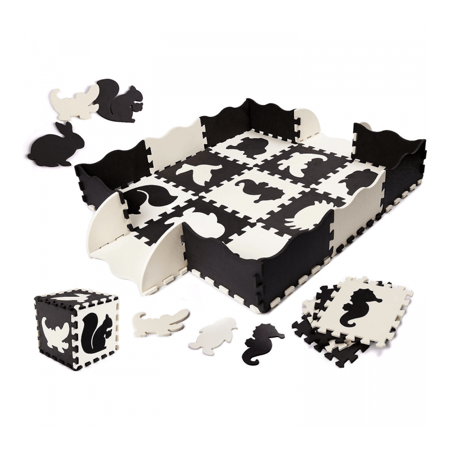 Covor puzzle cu laterale 25 piese Ikonka IK17566 fotografia produsului
