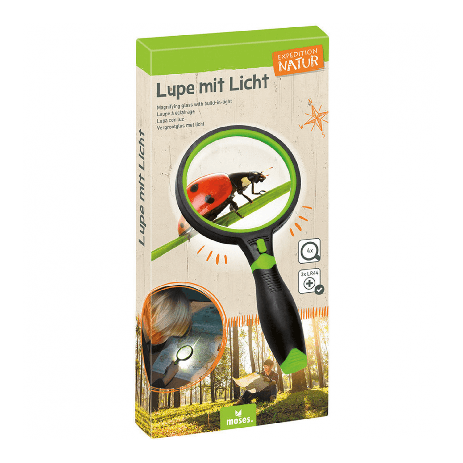 Lupa cu LED Expedition Natur Moses MS09698 fotografia produsului