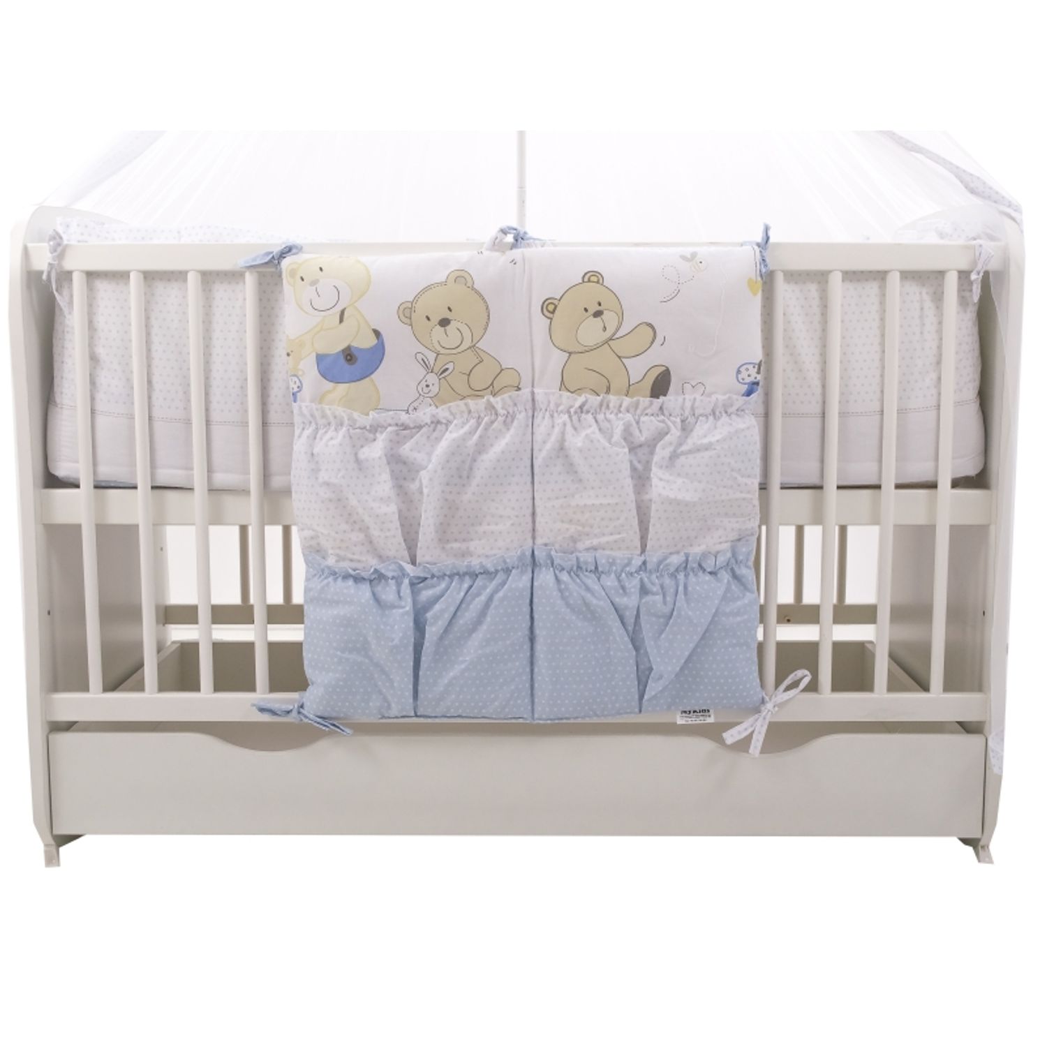 Buzunar Patut MyKids Teddy Play Blue fotografia produsului View 3 L