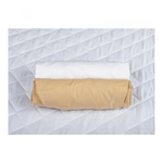 BabyNeeds - Set 2 cearceafuri cu elastic 120x60 cm, Cappuccino+Alb fotografia produsului