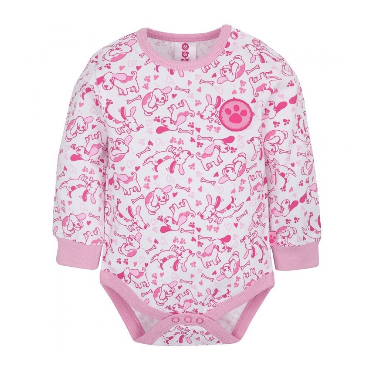 Gmini Body cu maneca lunga Prima Pink fotografia produsului