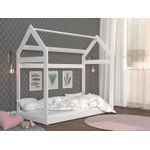 Patut tineret MyKids Domek Alb-190x80 fotografia produsului View 3 S