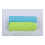 BabyNeeds - Set 2 cearceafuri cu elastic 140x70 cm, Bleu+Verde fotografia produsului