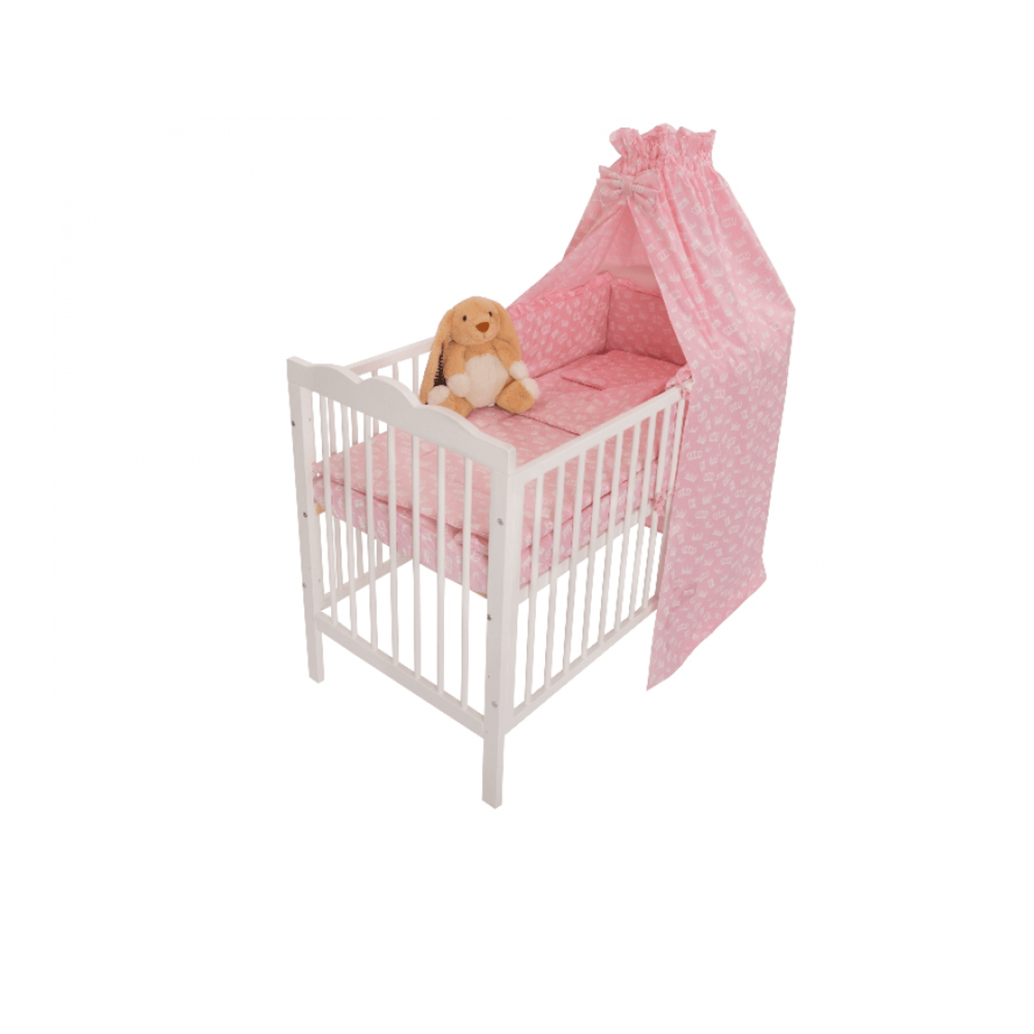 Baldachin bumbac mic MyKids Crown Pink fotografia produsului