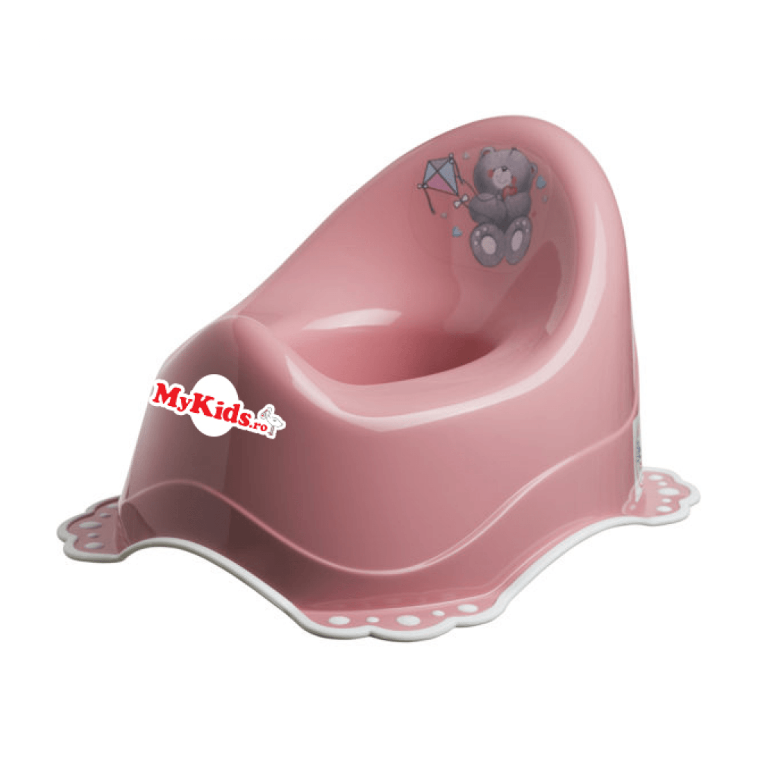 Olita muzicala antialunecare Bears Dirty Pink-White fotografia produsului