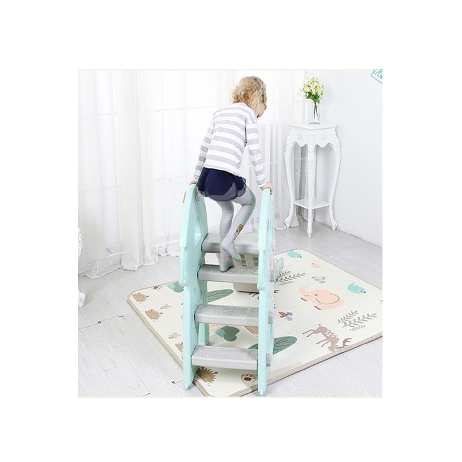 Tobogan MyKids Bear Turquoise 133 cm fotografia produsului View 3 L