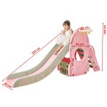 Tobogan MyKids cu cos de baschet Racheta Pink fotografia produsului View 2 S